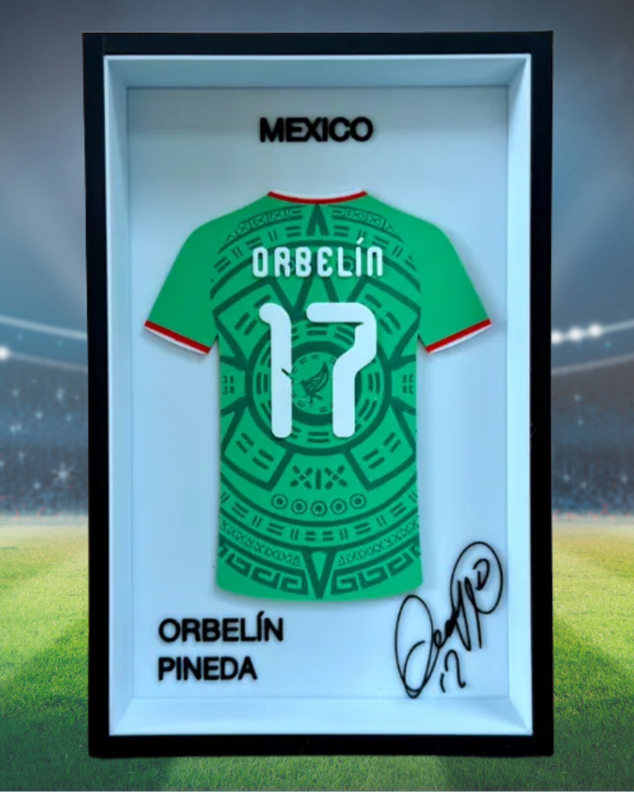 CUADROS CAMISETAS SELECCIÓN MEXICO