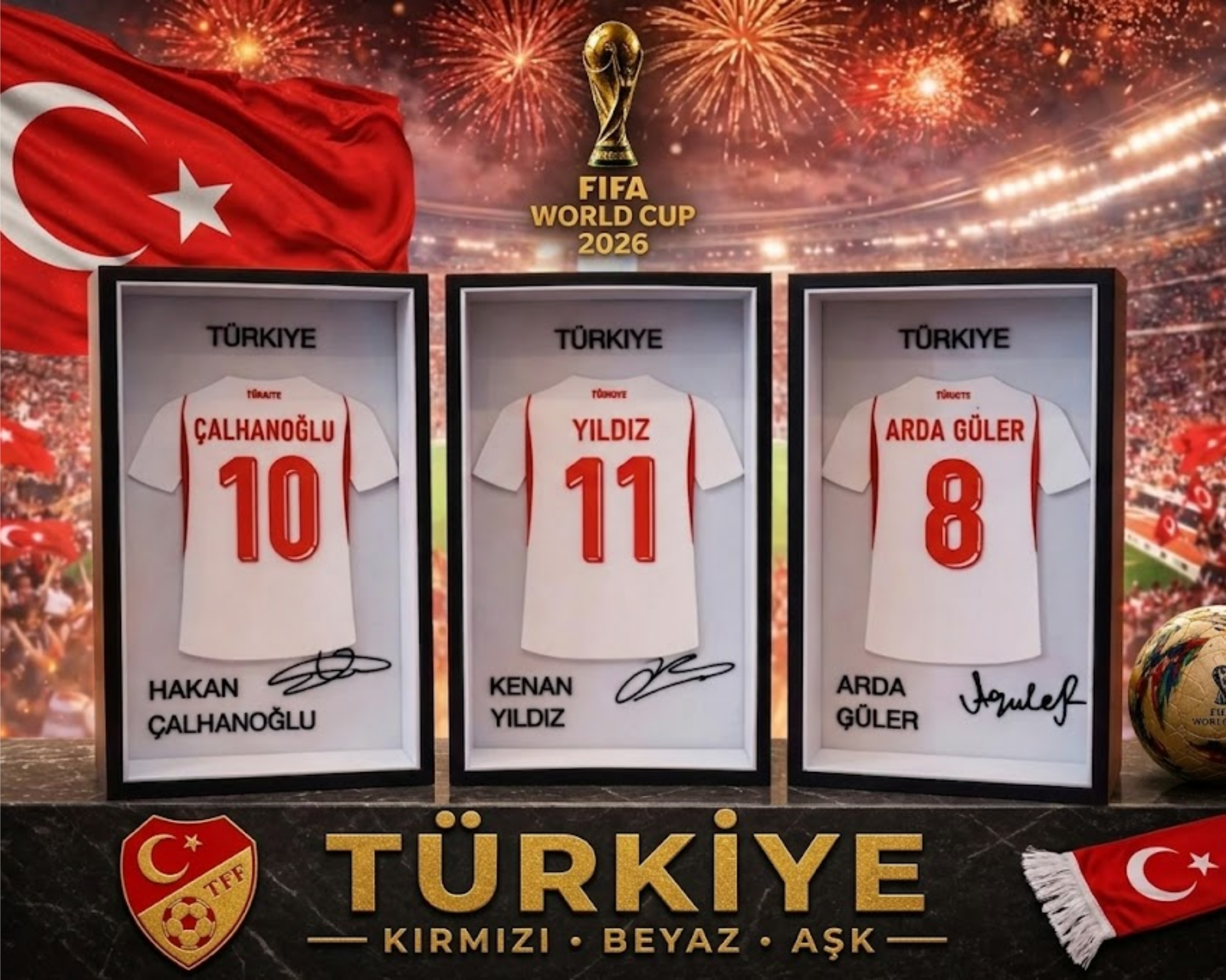CUADROS CAMISETAS SELECCIÓN TURQUÍA