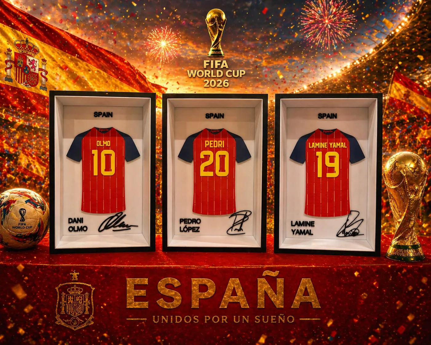 CUADROS CAMISETAS SELECCIÓN ESPAÑA