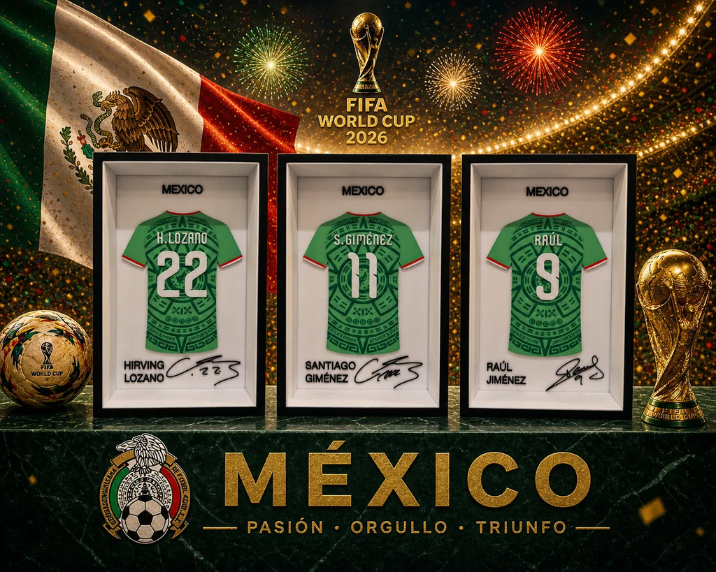 CUADROS CAMISETAS SELECCIÓN MEXICO